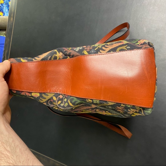 Smithsonian institute needlepoint tapestry carpet bag - Picture 12 of 12